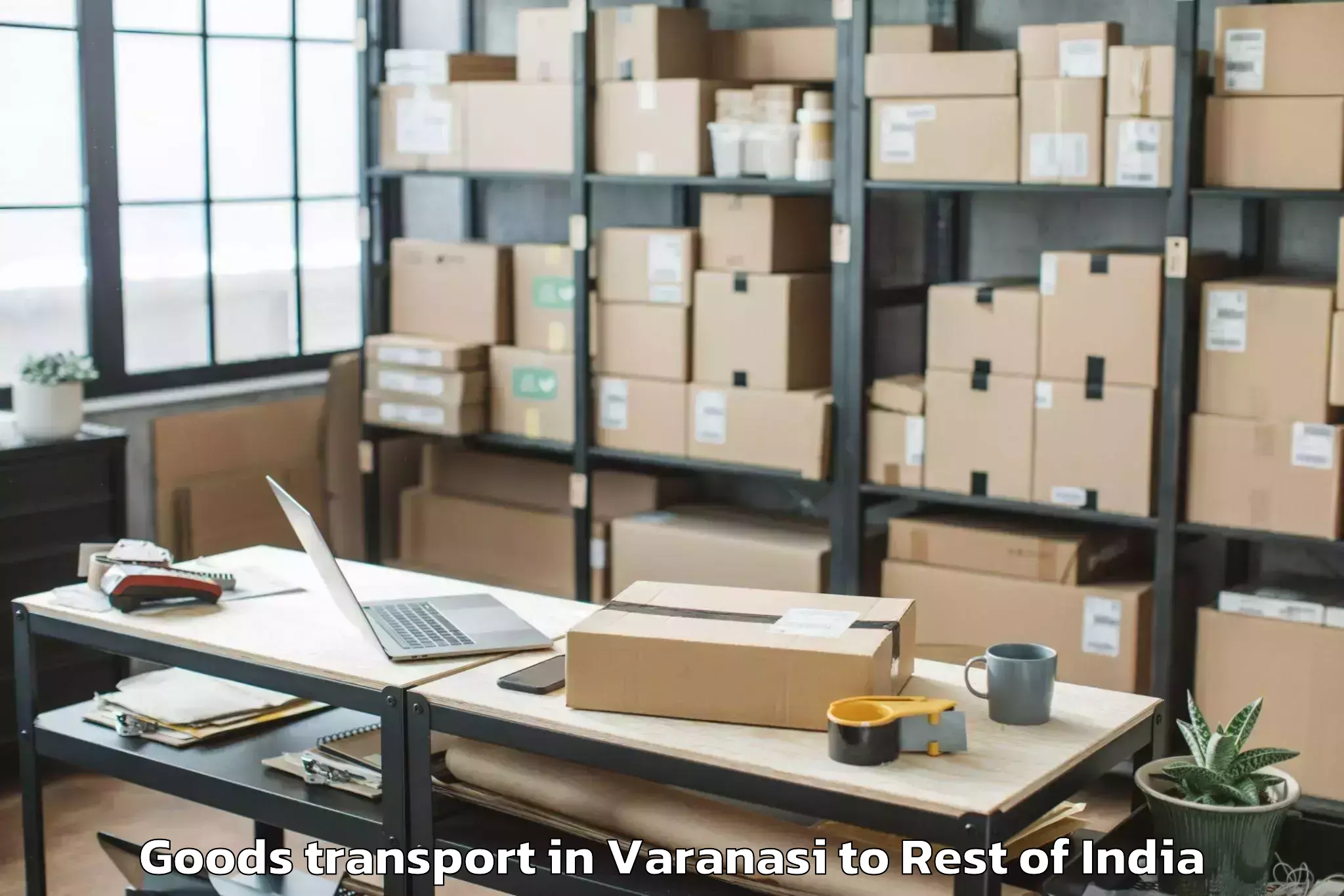 Reliable Varanasi to Sonawari Goods Transport